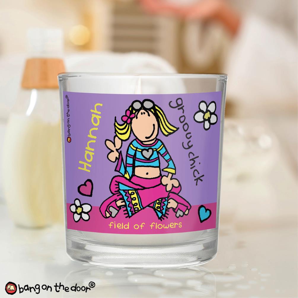 Personalised Bang on the Door Groovy Chick Scented Jar Candle Extra Image 3